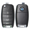 KEYDIY - Kia Style - 4-Button Flip Key Blank - Black (KD-B19-3-1)