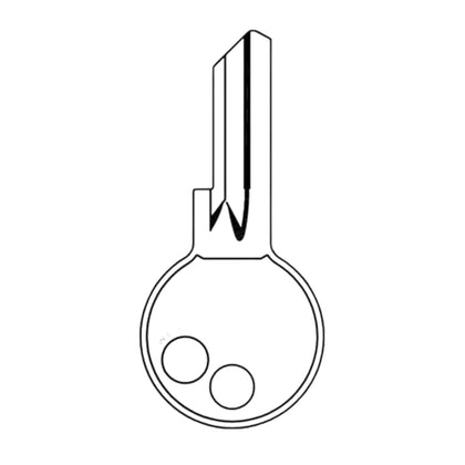 Y6 / 997X Yale 4-Pin Cabinet Key - Brass (JMA YA-82DE)