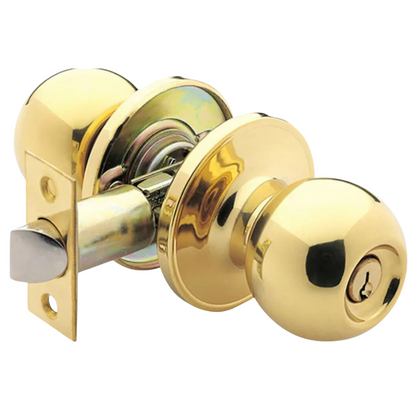 Kenaurd  - Premium Combo Lockset – Knob & Deadbolt – Polished Brass – PB – KW1