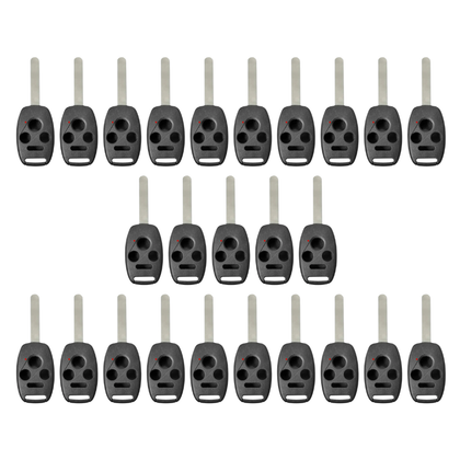 25 X 2003-2014 Honda Acura / 4-Button Remote Head Key Shell with chip holder / HO01 / KR55WK49308 N5F-S0084A (Bundle of 25)