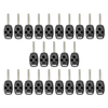 25 X 2003-2014 Honda Acura / 4-Button Remote Head Key Shell with chip holder / HO01 / KR55WK49308 N5F-S0084A (Bundle of 25)