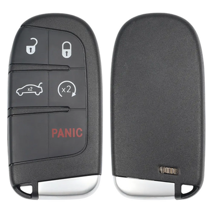 2 X 2015-2023 Dodge Chrysler Fiat / 5-Button Smart Key / PN: 68394195 AA / M3M-40821302 (AFTERMARKET) (BUNDLE OF 2)