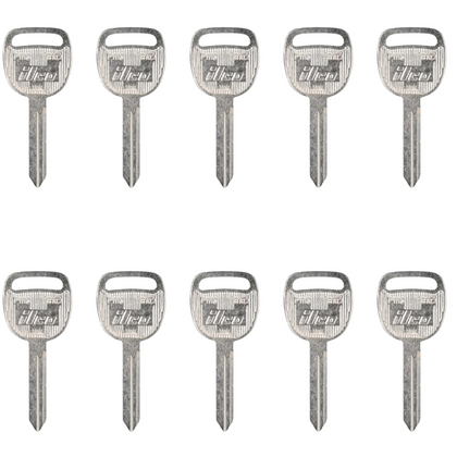 10 X Ilco - B102 - P1113 - GM - Metal Key Blank (BUNDLE OF 10)