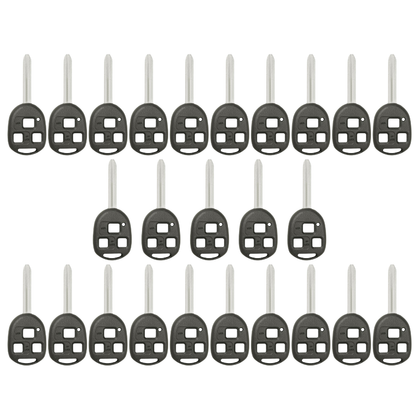 25 X 1998-2015 Toyota / 3-Button Remote Head Key SHELL TR47 / HYQ12BBT HYQ1512Y (Bundle of 25)