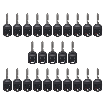 25 X 2007-2017 Ford / 4-Button Remote Head Key Shell / H75 / OUCD6000022 (Bundle of 25)
