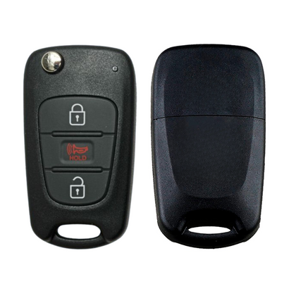 2012-2013 Kia Rio / 3-Button Flip Key / PN: 95430-1W020 / TQ8-RKE-3F02 (AFTERMARKET)