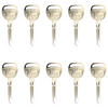 10 X Ilco - B106 - P1115 - GM - Metal Key Blank (BUNDLE OF 10)