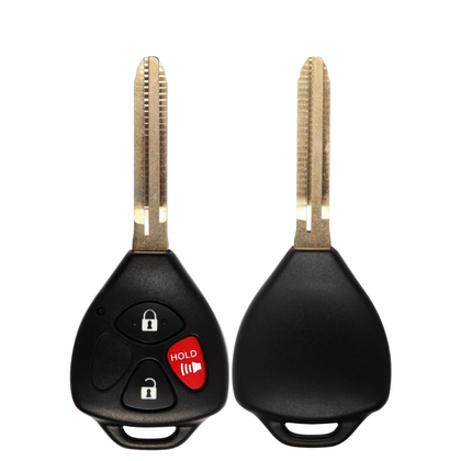2008-2013 Toyota / 3-Button Remote Head Key / PN: 89070-0T030 / GQ4-29T / (4D67) (AFTERMARKET)