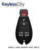 2008-2019 Chrysler Dodge Jeep VW 5-Button Fobik Key SHELL for IYZ-C01C (AFTERMARKET)
