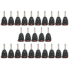 25 X 2004-2016 Chrysler / Jeep / Dodge / 4-Button Remote Head Key Shell / Y159 / OHT692427AA (Bundle of 25)