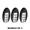 3 X 2013-2019 Nissan / 4-Button Smart Key SHELL / KR5S180144014 (AFTERMARKET) (Bundle of 3)