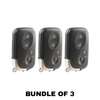 3 X 2006-2012 Lexus / 4-Button Remote Smart Key SHELL / HYQ14AAB HYQ14ACX HYQ14AAF (AFTERMARKET) (Bundle of 3)