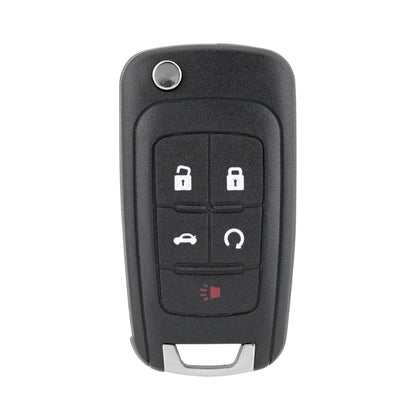 2010-2019 GM / 5-Button Flip Key / PEPS / PN: 13504199 / OHT01060512 / HU100 / PEPS (AFTERMARKET)