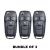 3 X 2013-2016 Ford Fusion Flip Key SHELL For N5F-A08TAA (AFTERMARKET) (Bundle of 3)