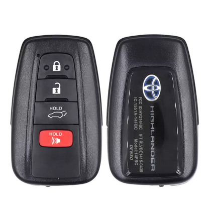 2020-2021 Toyota Highlander Hybrid / 4 Buttons Smart Key / 8990H-0E030 / HYQ14FBC (OEM)