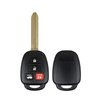 2012-2014 Toyota Camry - Corolla / 4-Button Remote Head Key SHELL / (AFTERMARKET)