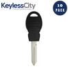 10 X Y170 Chrysler / Dodge / Jeep Transponder Key (AFTERMARKET) (BUNDLE OF 10)
