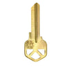 KW11 / Kwikset Key Blank / 6 Pin / Brass (JMA KWI-5DE)