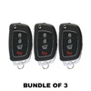 3 X 2015-2019 Hyundai Sonata 4-Button Flip Key SHELL For TQ8-RKE-4F16 / TQ8-RKE-4F25 (AFTERMARKET) (Bundle of 3)