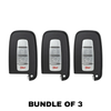 3 X 2009-2015 Hyundai Kia / 4-Button Smart Key SHELL / SY5HMFNA04 (AFTERMARKET) (Bundle of 3)