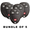 5 X 2007-2017 GM / 4-Button Keyless Entry Remote / OUC60270 / (AFTERMARKET) (BUNDLE OF 5)