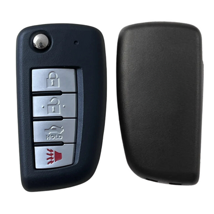 2002-2017 Nissan Infiniti / 4-Button Flip Key / NI04 / NEW STYLE / KBRASTU15 / (AFTERMARKET)