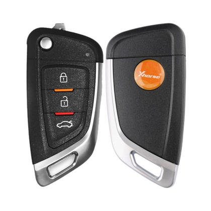 Xhorse XKKF02EN Knife Style / 3-Button Universal Remote Flip Key For VVDI Key Tool (Wired)