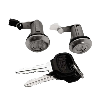 1972 - 1993 Mazda / MZ16 / X26 / X131 / Driver & Passenger Door Lock Cylinder Pair Coded Chrome DP-20-101 (ASP)