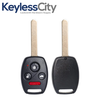 10 X 2008-2015 Honda Accord Pilot / 4-Button Remote Head Key / KR55WK49308 / (AFTERMARKET) (BUNDLE OF 10)