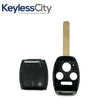 2005-2013 Honda / 4-Button Remote Head Key STRONG SHELL / HO01 / OUCG8D-380H-A, MLBHLIK-1T, KR55WK49308, N5F-S0084A (AFTERMARKET)