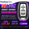 2017-2021 Chrysler Pacifica / Voyager / 5-Button Smart Key / No KeySense / PN: 68241531AC / M3N-97395900 (AFTERMARKET)