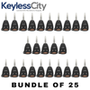 25 X 2004-2012 Chrysler / Jeep / Dodge / 4-Button Remote Head Key SHELL / Y159 / KOBDT04A (Bundle of 25)