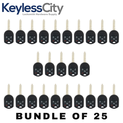 25 X 2011-2017 Ford / 5-Button Remote Head Key Shell / H75 / OUC6000022, CWTWB1U793 (Bundle of 25)