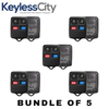 5 X 1998-2010 Ford Keyless Entry Remote SHELL For CWTWB1U331 - Black (AFTERMARKET) (Bundle of 5)