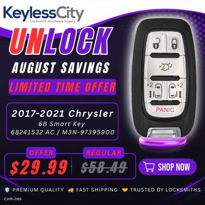 2017-2021 Chrysler Pacifica / 6-Button Smart Key / PN: 68241532 AC / M3N-97395900 (AFTERMARKET)