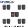 5 X 1993-1998 Ford Lincoln Mercury Keyless Entry Remote SHELL For GQ43VT4T - Black (AFTERMARKET)(Bundle of 5)