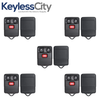 5 X 1993-1998 Ford Lincoln Mercury Keyless Entry Remote SHELL For GQ43VT4T - Black (AFTERMARKET)(Bundle of 5)