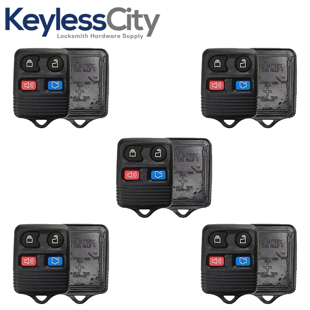 5 X 1998-2010 Ford Keyless Entry Remote SHELL For CWTWB1U331 - Black ...
