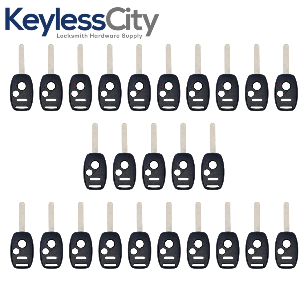25 X 2002-2017 Honda / 3-Button Remote Head Key STRONG SHELL / HO01 ...