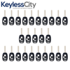25 X 2002-2017 Honda / 3-Button Remote Head Key STRONG SHELL / HO01 / OUCG8D-380H-A, CWTWB1U545, CWTWBIU545 (AFTERMARKET) (Bundle of 25)