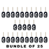 25 X 2002-2017 Honda / 3-Button Remote Head Key STRONG SHELL / HO01 / OUCG8D-380H-A, CWTWB1U545, CWTWBIU545 (AFTERMARKET) (Bundle of 25)