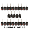 25 X 2011-2019 Ford / 4-Button HS Remote Head Key Shell / HU101 / OUCD6000022 (Aftermarket) (Bundle of 25)