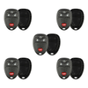 5 X 2007-2017 GM / 4-Button Keyless Entry Remote SHELL / PN: 22936098 / OUC60270 / Black (AFTERMARKET)(Bundle of 5)