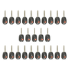 25 X 2012-2017 Toyota Scion / 3-Button Remote Head Key SHELL / TR47 / MOZB52TH, GQ4-52T, HYQ12BDM (AFTERMARKET) (Bundle of 25)