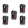 5 X 2005-2018 Nissan Keyless Entry Remote SHELL For CWTWB1U821 - Black (AFTERMARKET)(Bundle of 5)