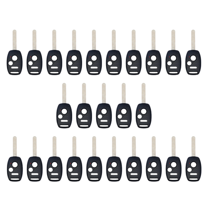 25 X 2002-2017 Honda / 3-Button Remote Head Key STRONG SHELL / HO01 / OUCG8D-380H-A, CWTWB1U545, CWTWBIU545 (AFTERMARKET) (Bundle of 25)