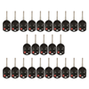 25 X 2011-2019 Ford / 4-Button HS Remote Head Key Shell / HU101 / OUCD6000022 (Aftermarket) (Bundle of 25)