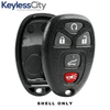 5 X 2007-2017 GM / 5-Button Keyless Entry Remote SHELL / OUC60270 / Black (AFTERMARKET)(Bundle of 5)