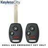 25 X 2002-2017 Honda / 3-Button Remote Head Key STRONG SHELL / HO01 / OUCG8D-380H-A, CWTWB1U545, CWTWBIU545 (AFTERMARKET) (Bundle of 25)