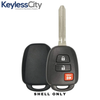 25 X 2012-2017 Toyota Scion / 3-Button Remote Head Key SHELL / TR47 / MOZB52TH, GQ4-52T, HYQ12BDM (AFTERMARKET) (Bundle of 25)